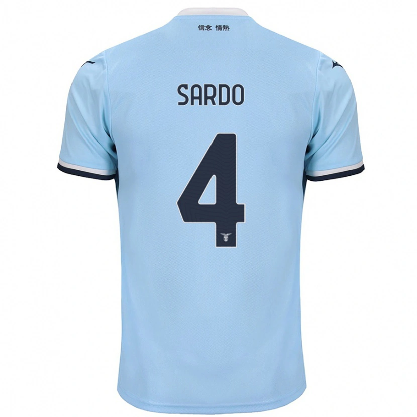 Danxen Barn Jacopo Sardo #4 Blå Hjemmetrøye Drakt Trøye 2024/25 Skjorter T-Skjorte