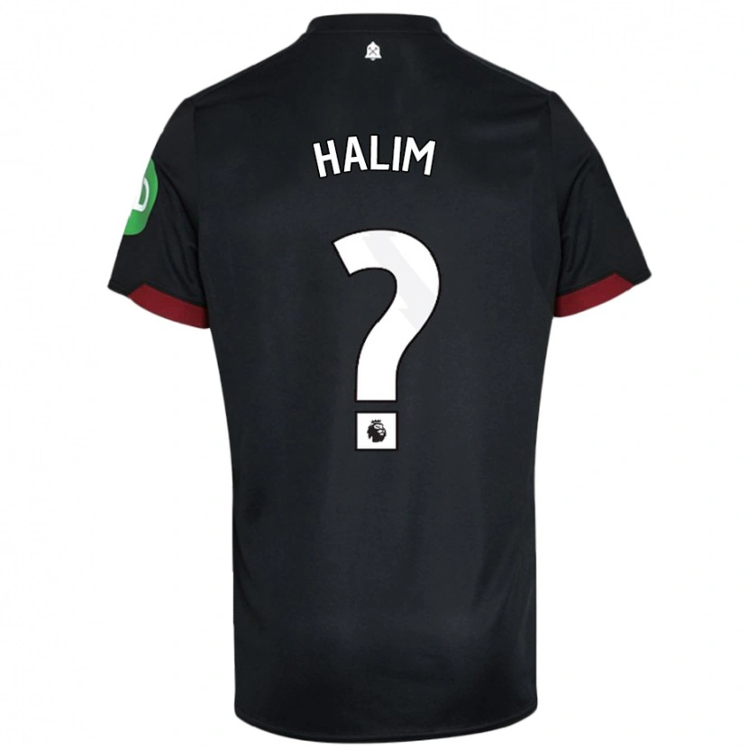Danxen Barn Mehmet Halim #0 Svart Hvit Bortetrøye Drakt Trøye 2024/25 Skjorter T-Skjorte