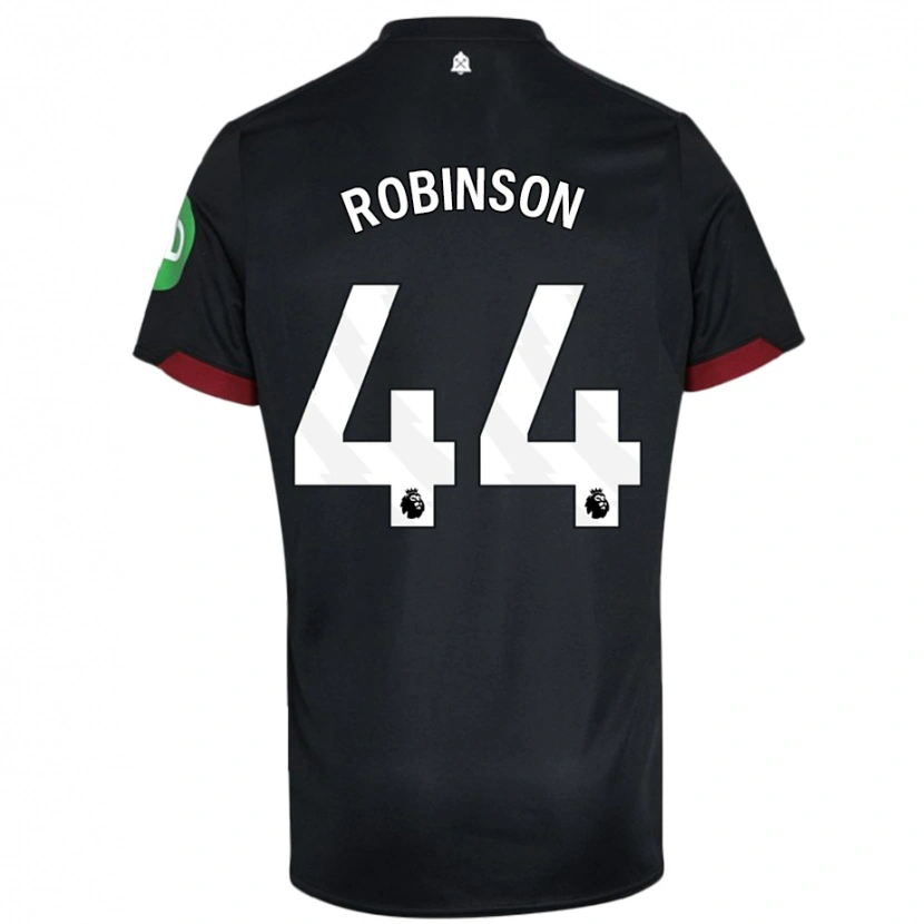 Danxen Barn Junior Robinson #44 Svart Hvit Bortetrøye Drakt Trøye 2024/25 Skjorter T-Skjorte