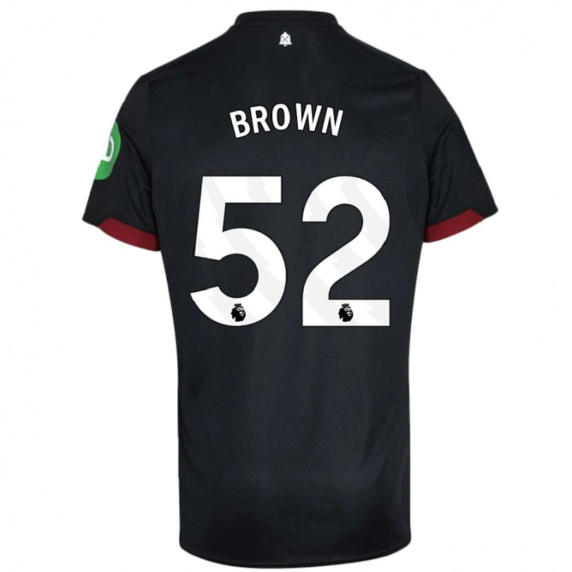 Danxen Barn Luis Brown #52 Svart Hvit Bortetrøye Drakt Trøye 2024/25 Skjorter T-Skjorte