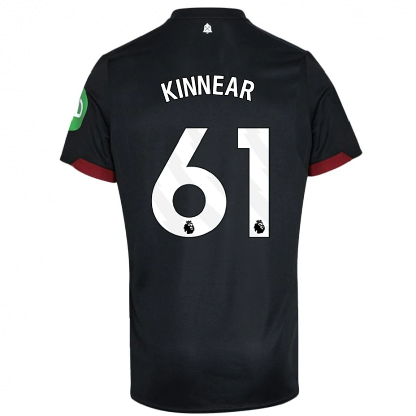 Danxen Barn Brian Kinnear #61 Svart Hvit Bortetrøye Drakt Trøye 2024/25 Skjorter T-Skjorte