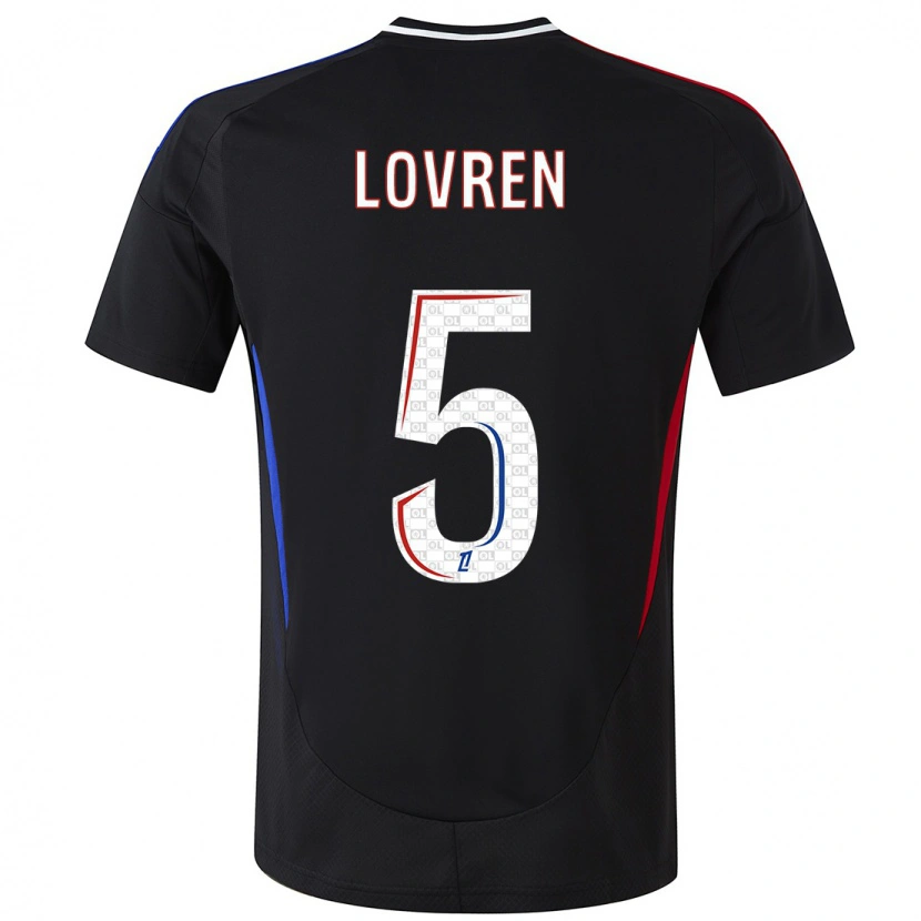 Danxen Barn Dejan Lovren #5 Svart Bortetrøye Drakt Trøye 2024/25 Skjorter T-Skjorte