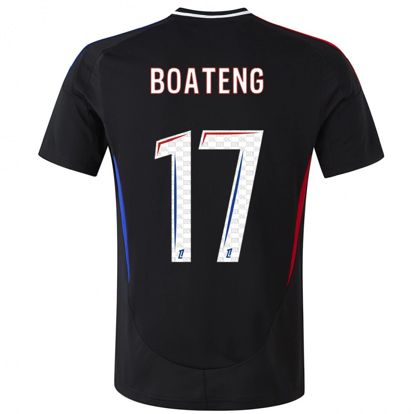 Danxen Barn Jerome Boateng #17 Svart Bortetrøye Drakt Trøye 2024/25 Skjorter T-Skjorte