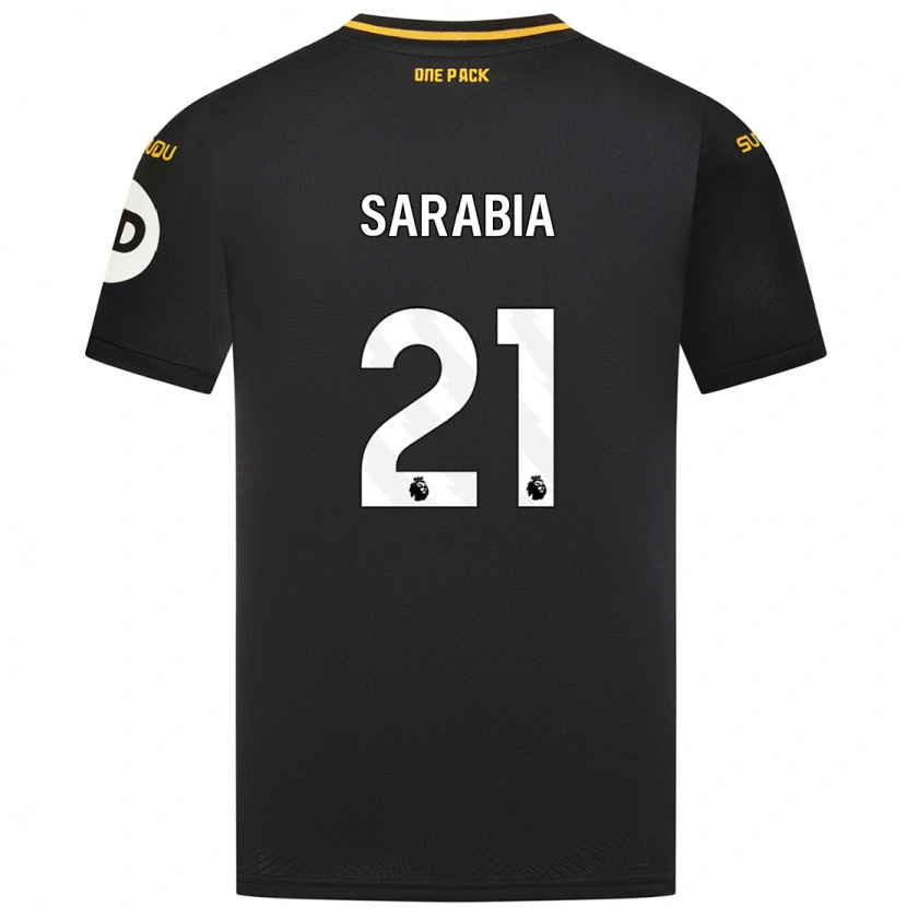 Danxen Barn Pablo Sarabia #21 Svart Bortetrøye Drakt Trøye 2024/25 Skjorter T-Skjorte