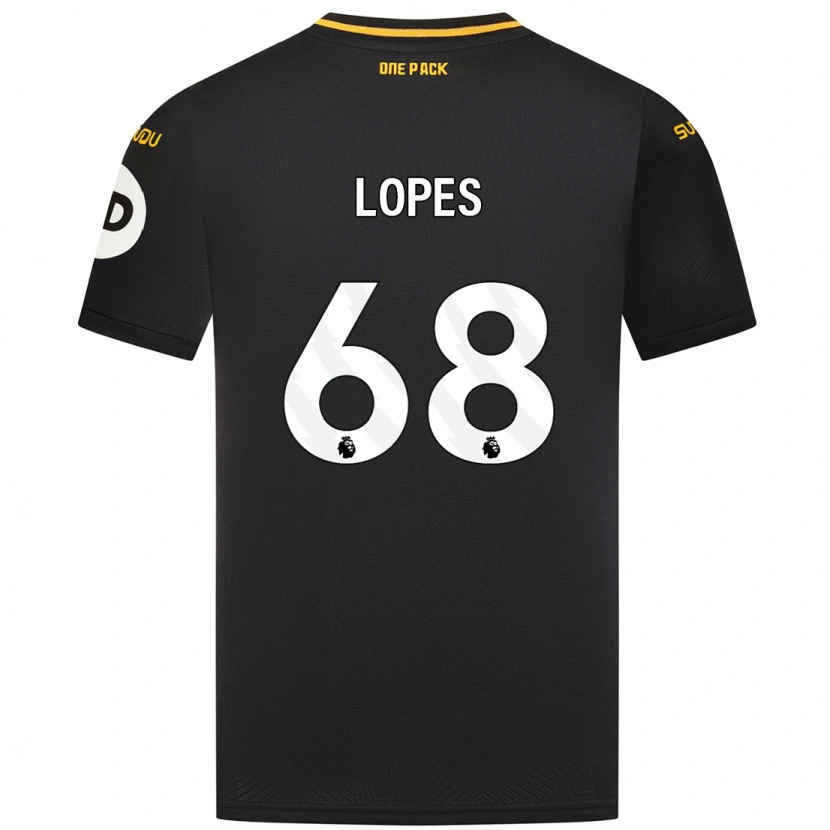Danxen Barn Leo Lopes #68 Svart Bortetrøye Drakt Trøye 2024/25 Skjorter T-Skjorte