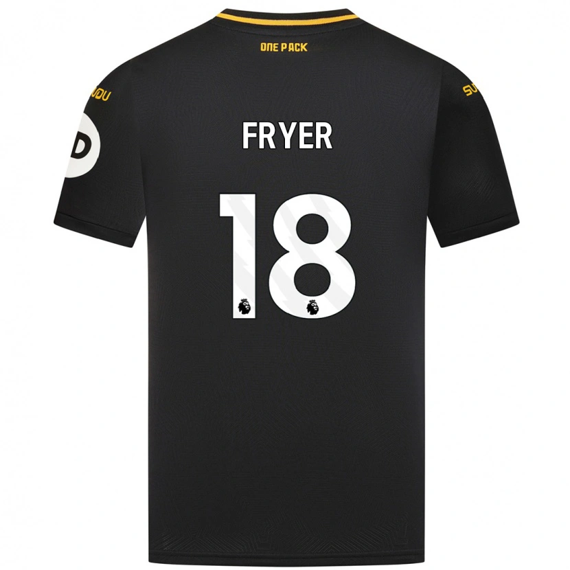 Danxen Barn Hannah Fryer #18 Svart Bortetrøye Drakt Trøye 2024/25 Skjorter T-Skjorte