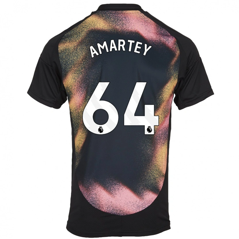 Danxen Barn Bobby Amartey #64 Svart Hvit Bortetrøye Drakt Trøye 2024/25 Skjorter T-Skjorte