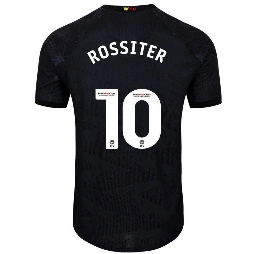 Danxen Barn Annie Rossiter #10 Svart Hvit Bortetrøye Drakt Trøye 2024/25 Skjorter T-Skjorte