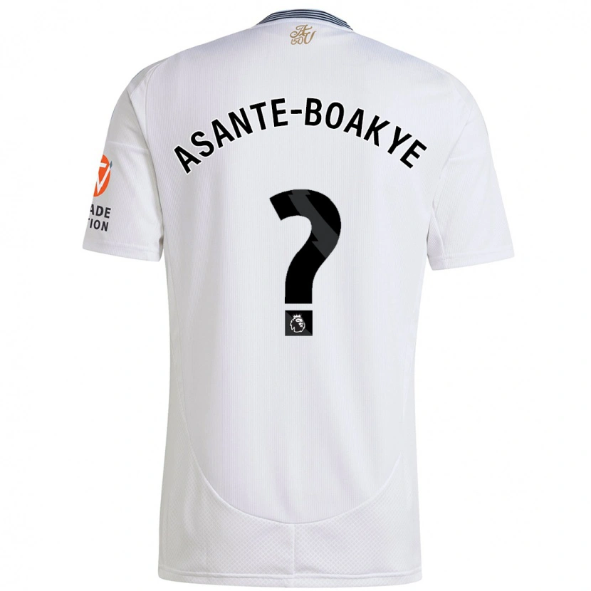 Danxen Barn Max Asante-Boakye #0 Hvit Bortetrøye Drakt Trøye 2024/25 Skjorter T-Skjorte