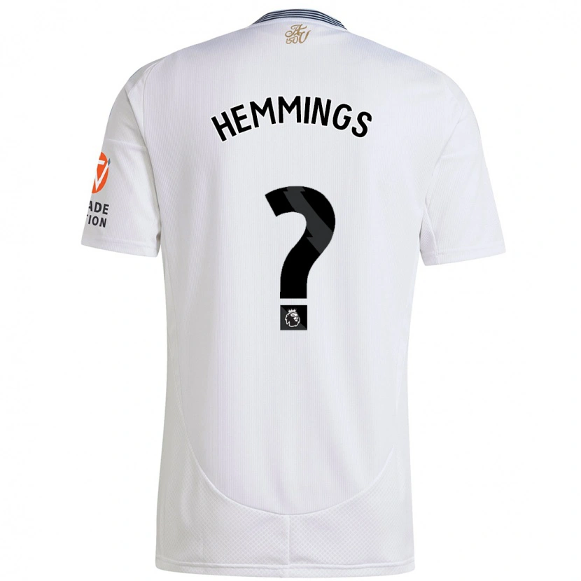 Danxen Barn George Hemmings #0 Hvit Bortetrøye Drakt Trøye 2024/25 Skjorter T-Skjorte