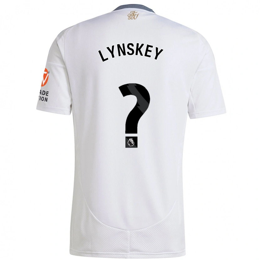 Danxen Barn Alfie Lynskey #0 Hvit Bortetrøye Drakt Trøye 2024/25 Skjorter T-Skjorte