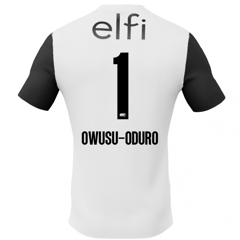 Danxen Barn Rome Jayden Owusu-Oduro #1 Hvit Svart Bortetrøye Drakt Trøye 2024/25 Skjorter T-Skjorte