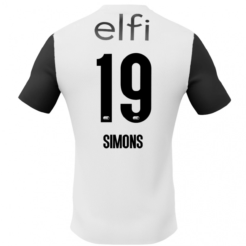 Danxen Barn Saviola Simons #19 Hvit Svart Bortetrøye Drakt Trøye 2024/25 Skjorter T-Skjorte