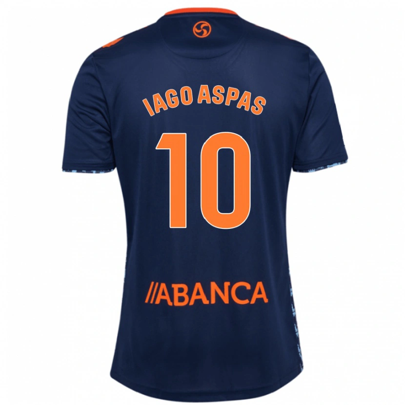Danxen Barn Iago Aspas #10 Marineblå Bortetrøye Drakt Trøye 2024/25 Skjorter T-Skjorte
