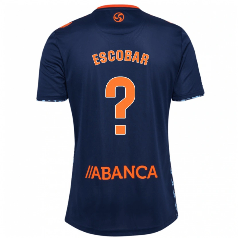 Danxen Barn Jordi Escobar #0 Marineblå Bortetrøye Drakt Trøye 2024/25 Skjorter T-Skjorte