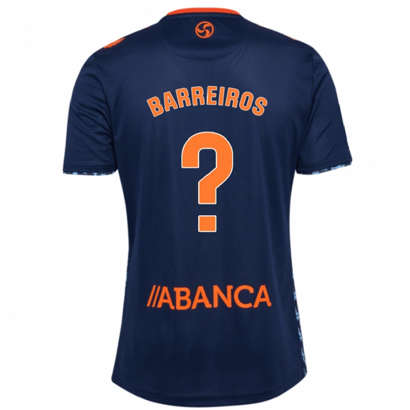 Danxen Barn Iago Barreiros #0 Marineblå Bortetrøye Drakt Trøye 2024/25 Skjorter T-Skjorte