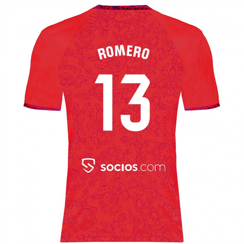 Danxen Barn Rafael Romero #13 Rød Bortetrøye Drakt Trøye 2024/25 Skjorter T-Skjorte