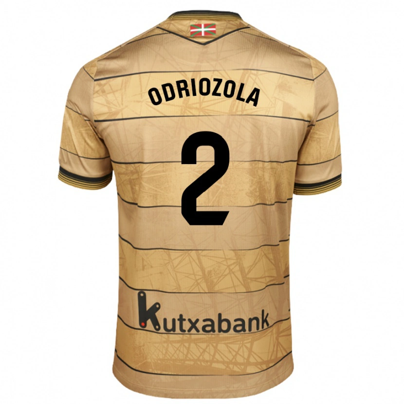 Danxen Barn Álvaro Odriozola #2 Brun Bortetrøye Drakt Trøye 2024/25 Skjorter T-Skjorte