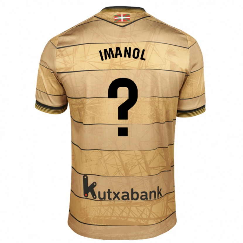 Danxen Barn Imanol Ruiz #0 Brun Bortetrøye Drakt Trøye 2024/25 Skjorter T-Skjorte