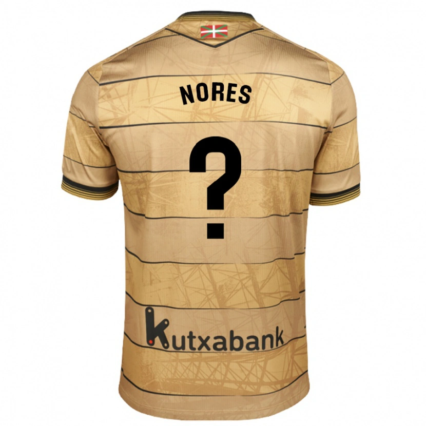 Danxen Barn Alejandro Nores #0 Brun Bortetrøye Drakt Trøye 2024/25 Skjorter T-Skjorte