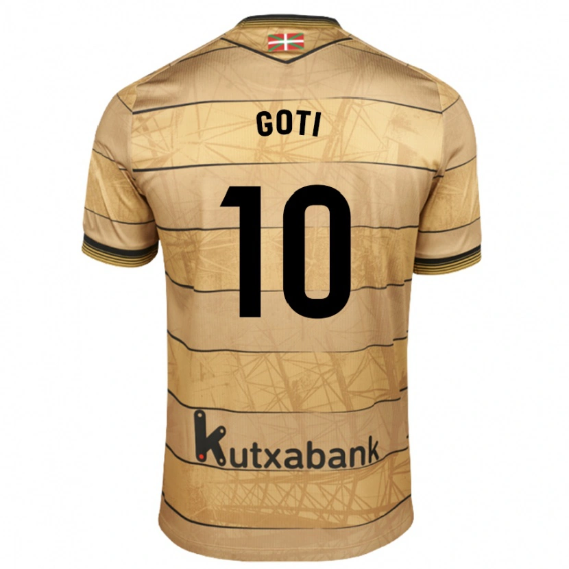 Danxen Barn Mikel Goti #10 Brun Bortetrøye Drakt Trøye 2024/25 Skjorter T-Skjorte