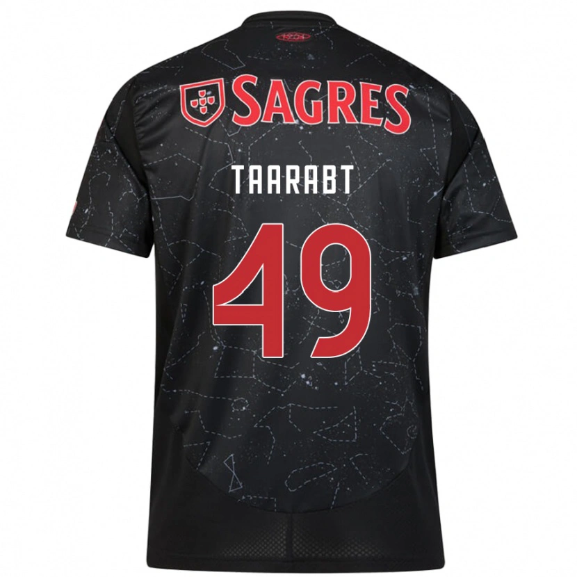 Danxen Barn Adel Taarabt #49 Svart Rød Bortetrøye Drakt Trøye 2024/25 Skjorter T-Skjorte