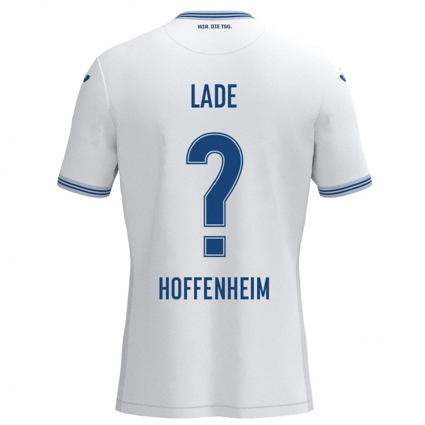 Danxen Barn Benjamin Lade #0 Hvit Blå Bortetrøye Drakt Trøye 2024/25 Skjorter T-Skjorte