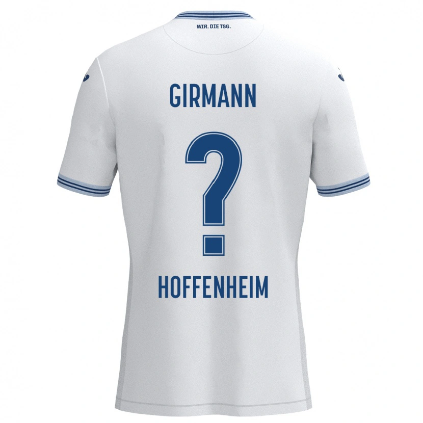 Danxen Barn David Girmann #0 Hvit Blå Bortetrøye Drakt Trøye 2024/25 Skjorter T-Skjorte