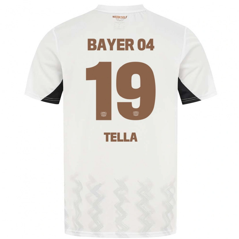 Danxen Barn Nathan Tella #19 Hvit Svart Bortetrøye Drakt Trøye 2024/25 Skjorter T-Skjorte