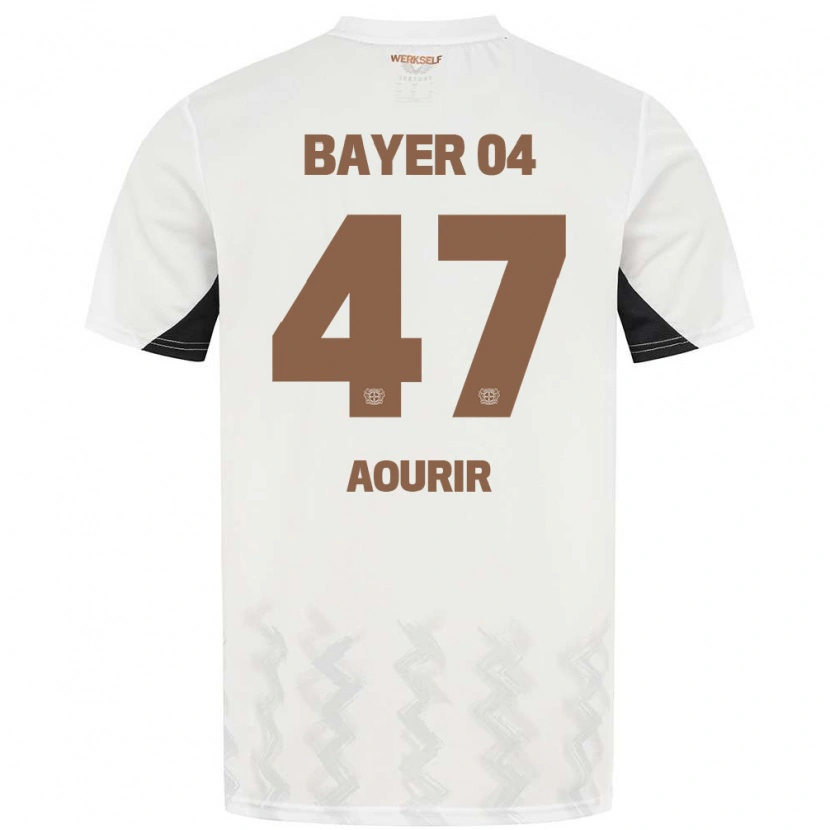 Danxen Barn Ayman Aourir #47 Hvit Svart Bortetrøye Drakt Trøye 2024/25 Skjorter T-Skjorte