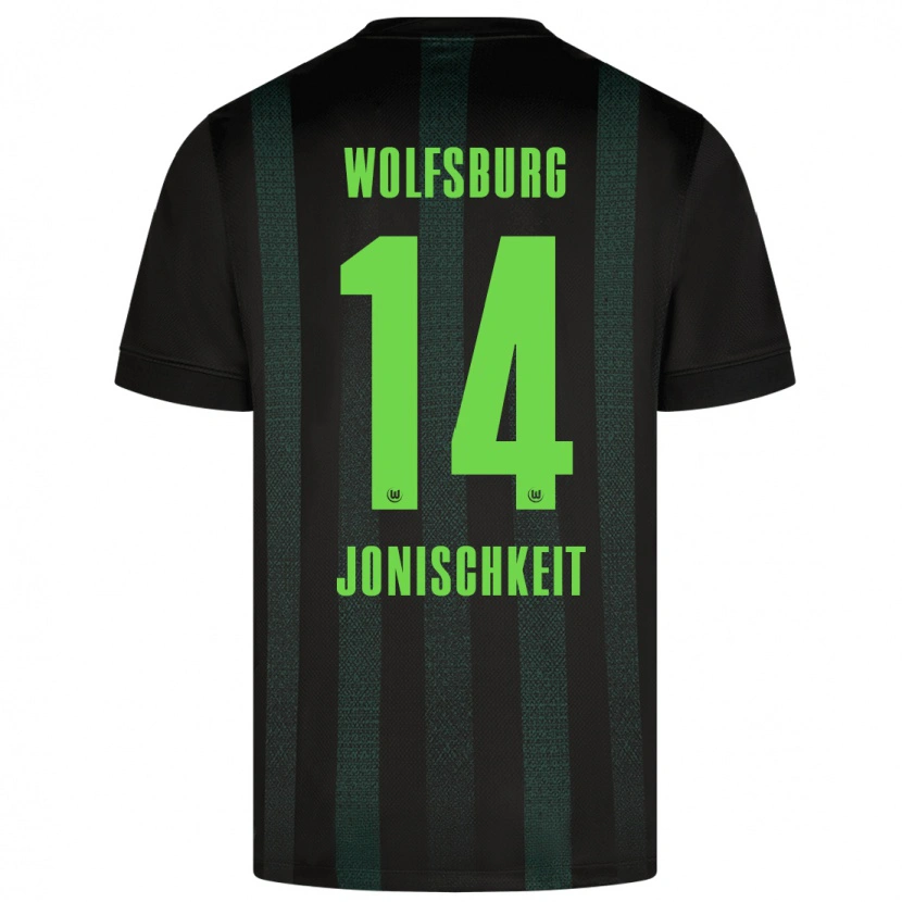 Danxen Barn Jamal Jonischkeit #14 Mørk Grønn Bortetrøye Drakt Trøye 2024/25 Skjorter T-Skjorte