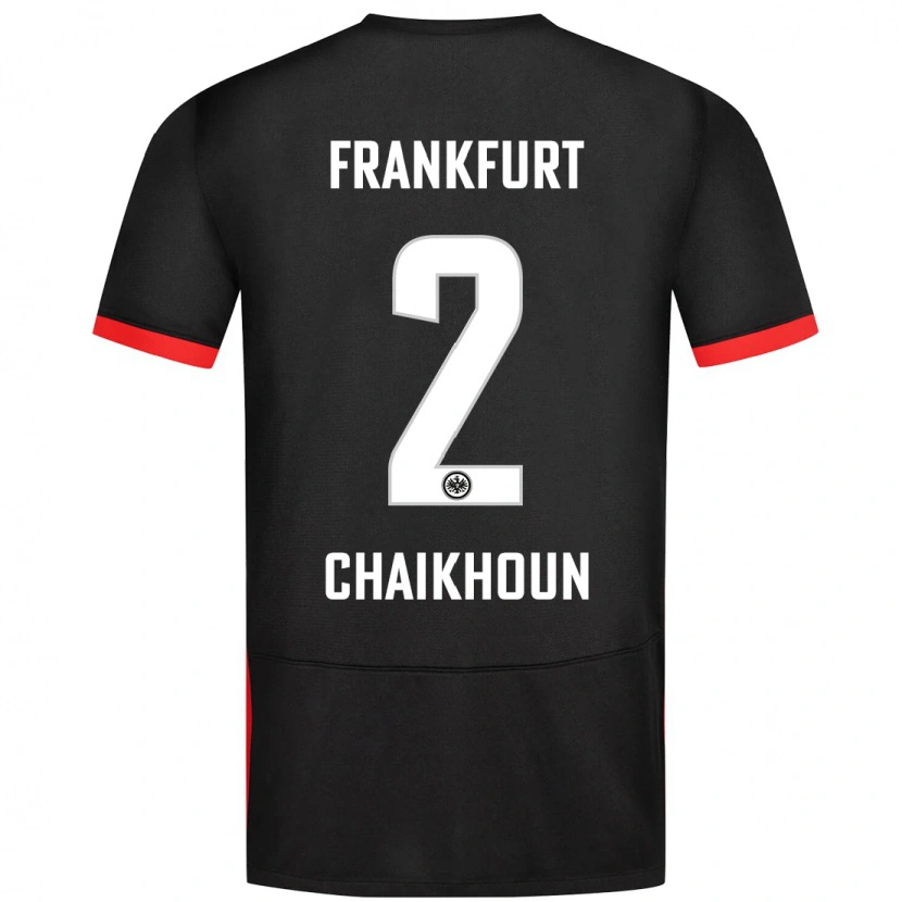 Danxen Barn Ayoub Chaikhoun #2 Svart Bortetrøye Drakt Trøye 2024/25 Skjorter T-Skjorte
