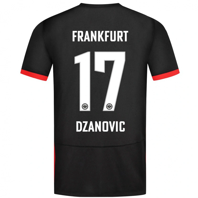 Danxen Barn Benjamin Dzanovic #17 Svart Bortetrøye Drakt Trøye 2024/25 Skjorter T-Skjorte