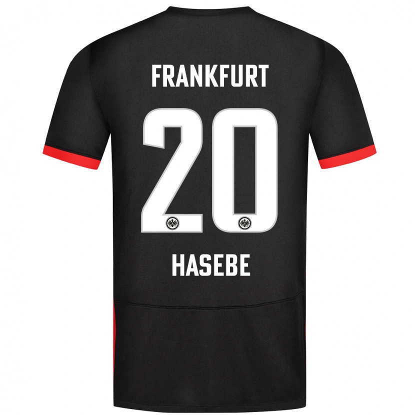 Danxen Barn Makoto Hasebe #20 Svart Bortetrøye Drakt Trøye 2024/25 Skjorter T-Skjorte
