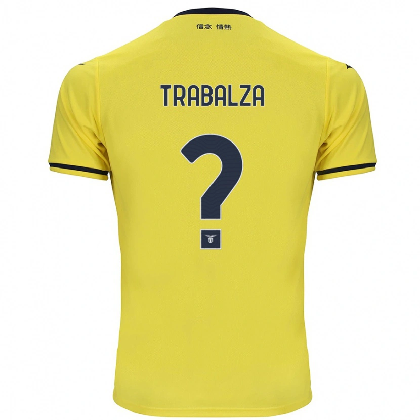 Danxen Barn Alessandro Trabalza #0 Gul Bortetrøye Drakt Trøye 2024/25 Skjorter T-Skjorte