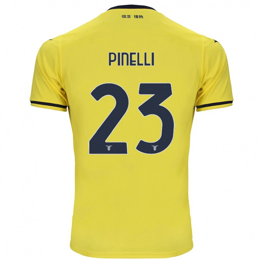 Danxen Barn Pietro Pinelli #23 Gul Bortetrøye Drakt Trøye 2024/25 Skjorter T-Skjorte