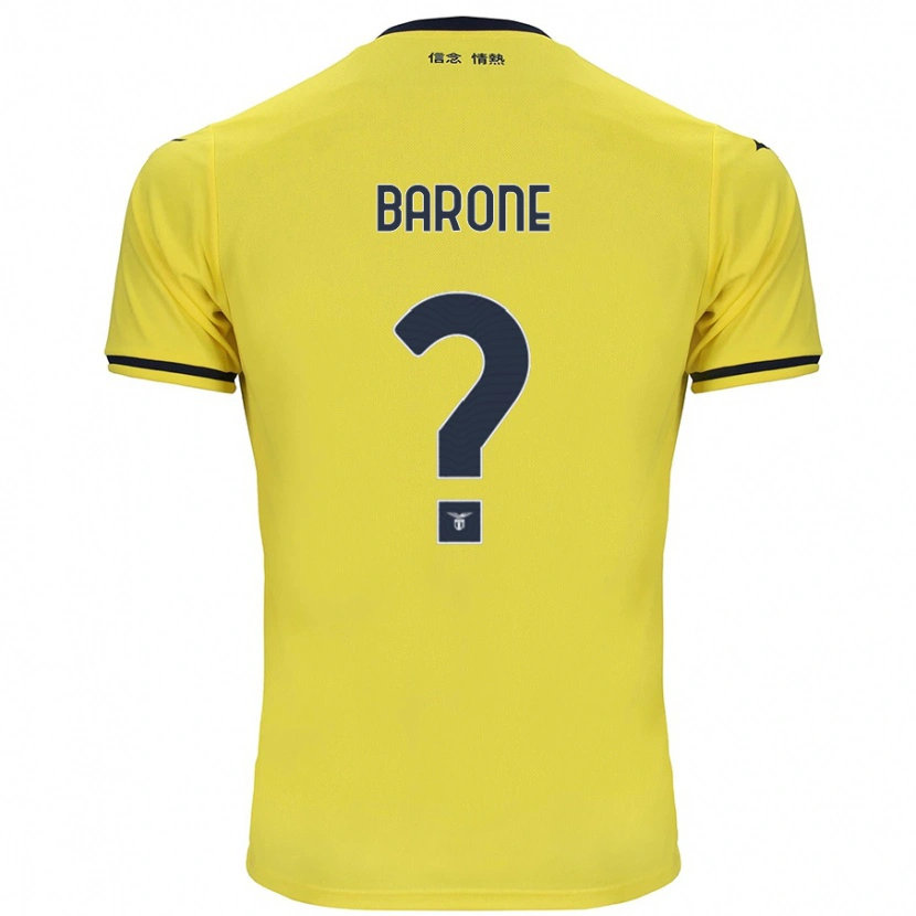Danxen Barn Alessio Barone #0 Gul Bortetrøye Drakt Trøye 2024/25 Skjorter T-Skjorte