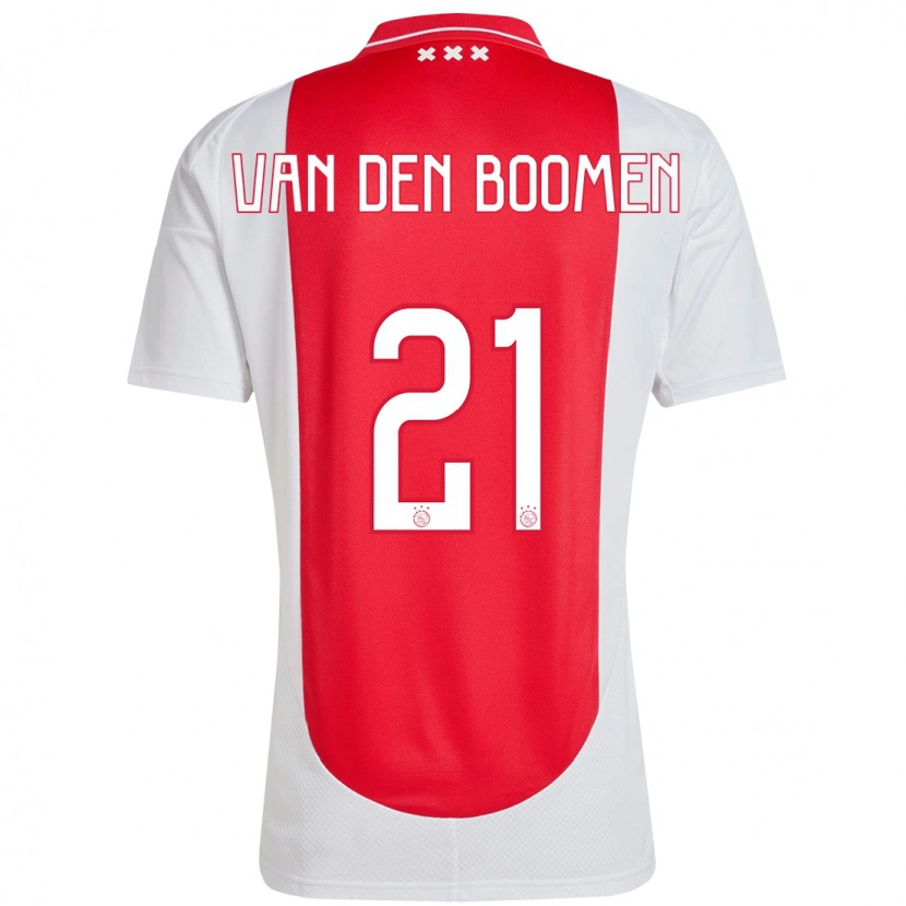 Danxen Mann Branco Van Den Boomen #21 Rød Hvit Hjemmetrøye Drakt Trøye 2024/25 Skjorter T-Skjorte