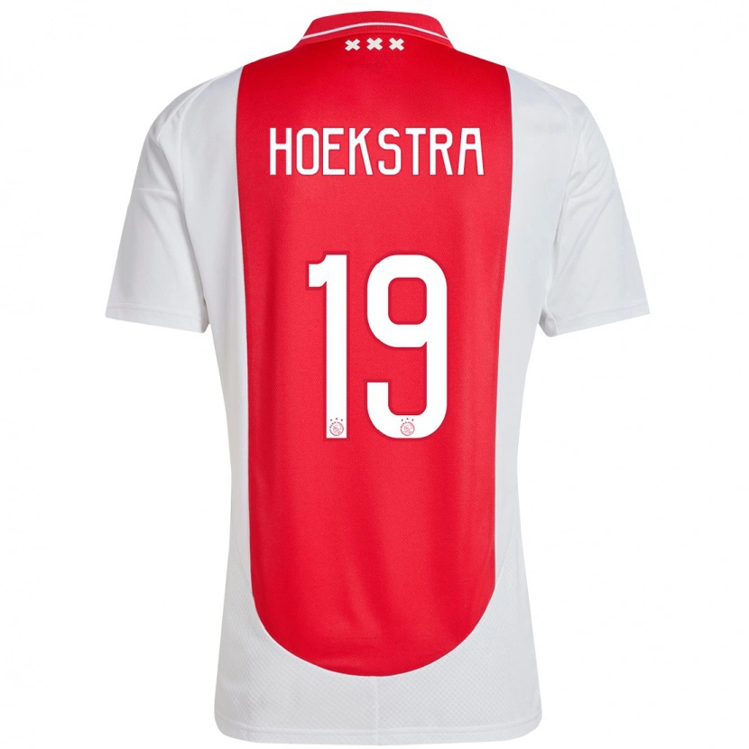 Danxen Mann Tiny Hoekstra #19 Rød Hvit Hjemmetrøye Drakt Trøye 2024/25 Skjorter T-Skjorte