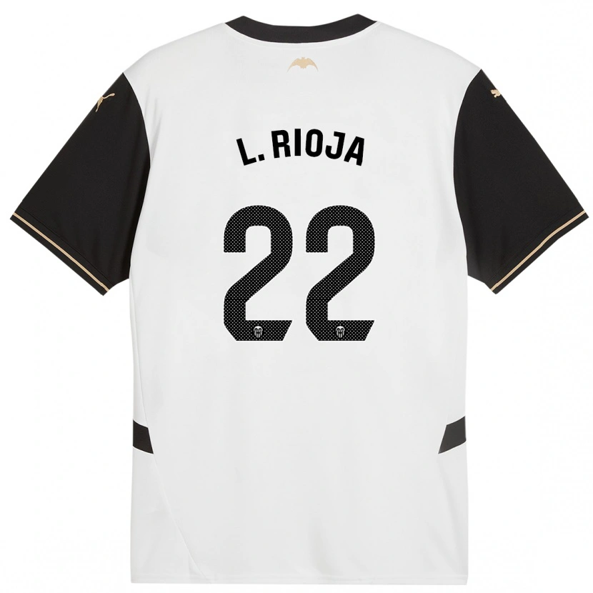 Danxen Mann Luis Rioja #22 Hvit Svart Hjemmetrøye Drakt Trøye 2024/25 Skjorter T-Skjorte