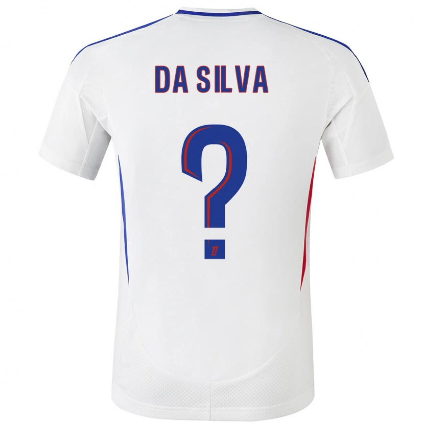 Danxen Mann Florent Da Silva #0 Hvit Blå Hjemmetrøye Drakt Trøye 2024/25 Skjorter T-Skjorte