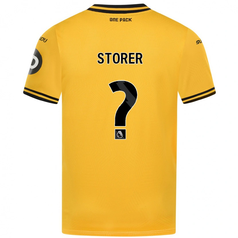 Danxen Mann James Storer #0 Gul Hjemmetrøye Drakt Trøye 2024/25 Skjorter T-Skjorte