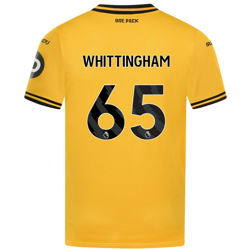 Danxen Mann Matthew Whittingham #65 Gul Hjemmetrøye Drakt Trøye 2024/25 Skjorter T-Skjorte