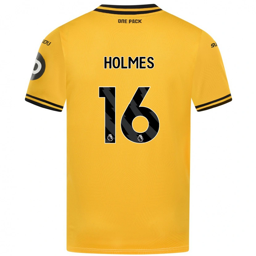 Danxen Mann Summer Holmes #16 Gul Hjemmetrøye Drakt Trøye 2024/25 Skjorter T-Skjorte