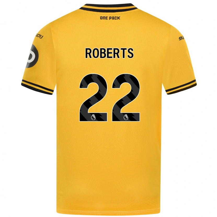 Danxen Mann Beth Roberts #22 Gul Hjemmetrøye Drakt Trøye 2024/25 Skjorter T-Skjorte