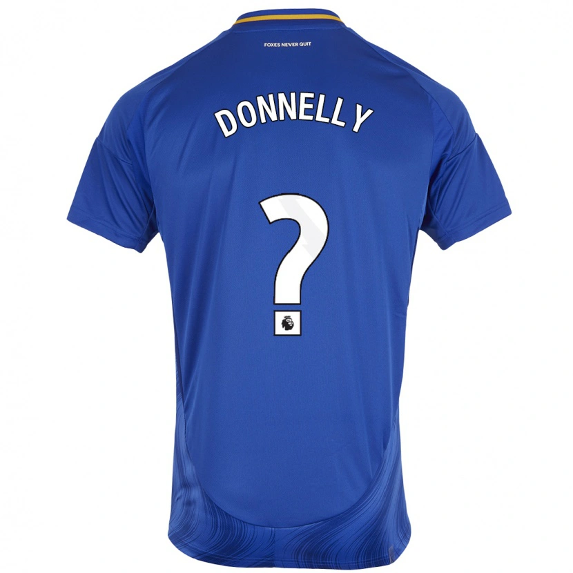 Danxen Mann Ryan Donnelly #0 Blå Hvit Hjemmetrøye Drakt Trøye 2024/25 Skjorter T-Skjorte
