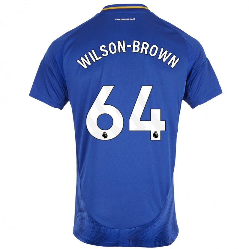 Danxen Mann Tom Wilson-Brown #64 Blå Hvit Hjemmetrøye Drakt Trøye 2024/25 Skjorter T-Skjorte
