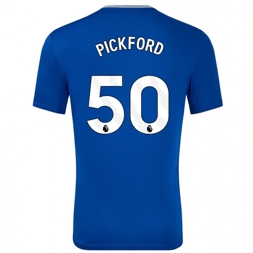 Danxen Mann George Pickford #50 Blå Med Hjemmetrøye Drakt Trøye 2024/25 Skjorter T-Skjorte