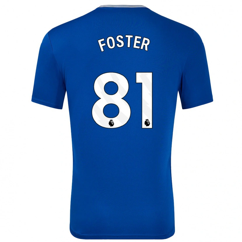 Danxen Mann Harvey Foster #81 Blå Med Hjemmetrøye Drakt Trøye 2024/25 Skjorter T-Skjorte