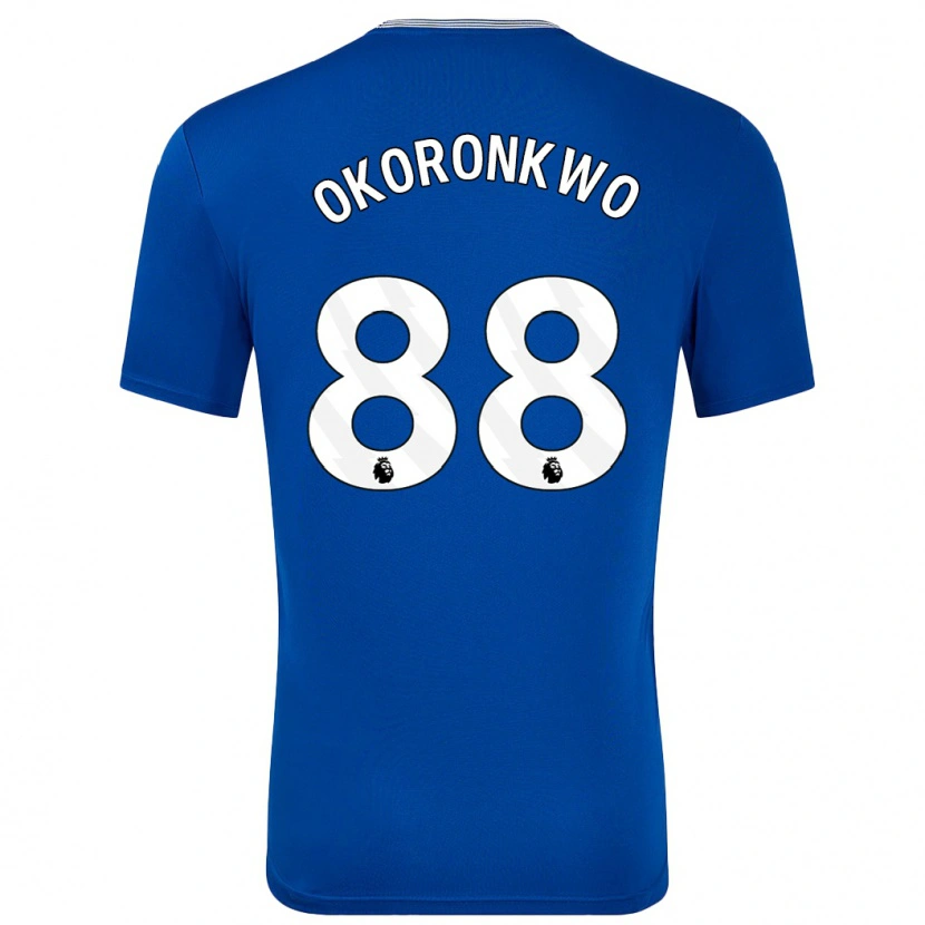 Danxen Mann Francis Okoronkwo #88 Blå Med Hjemmetrøye Drakt Trøye 2024/25 Skjorter T-Skjorte